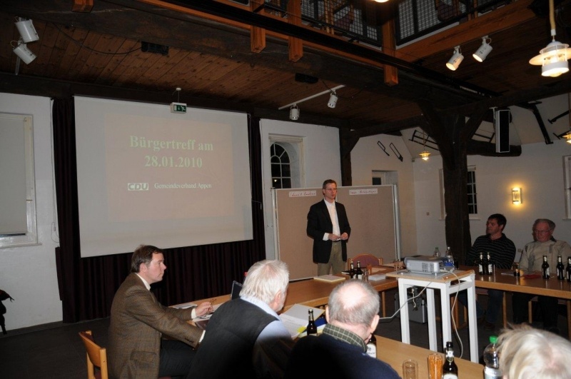 2010 Bilder vom Bürgertreff in Appen am 28.01.2010
