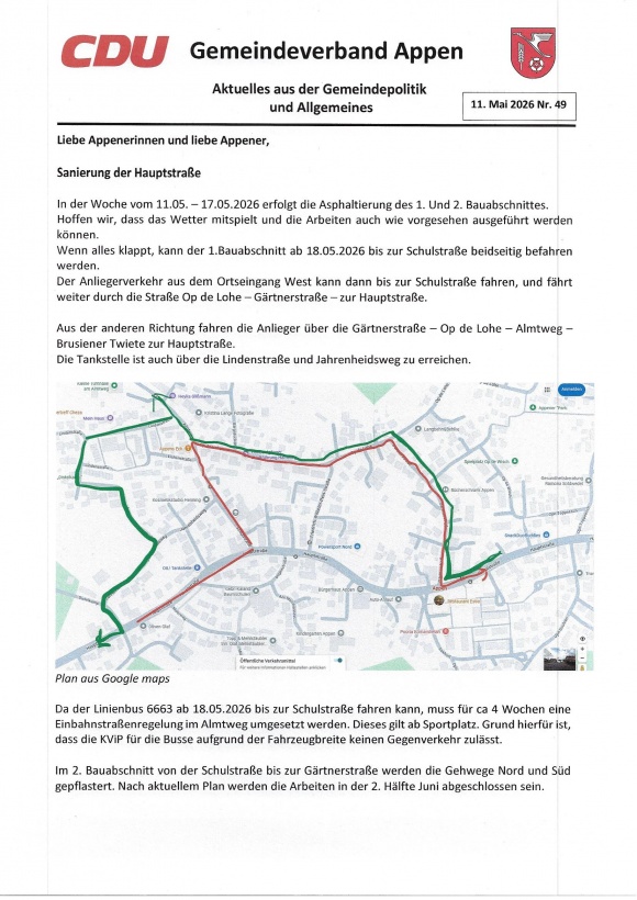 Info Brief 11.05.2026 Nr. 49