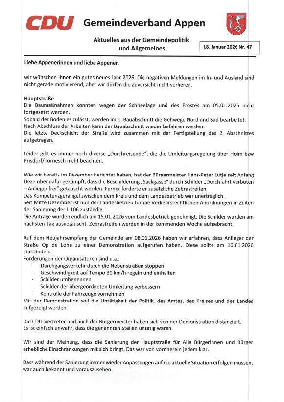 Info-Brief Januar 2026