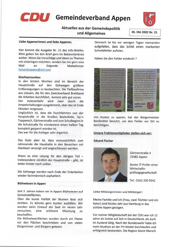 Info-Brief Oktober 2022
