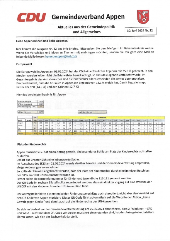 Info-Brief Juni 2024
