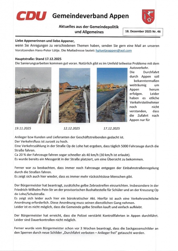 Info-Brief Nr. 46 Dezember 2025